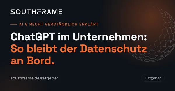 ChatGPT & Datenschutz – Titelbild zum Ratgeber